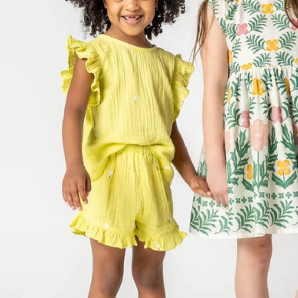 GIRLS "Roey" Two Piece Set - Tulip Embroidery - Picture 2 of 2